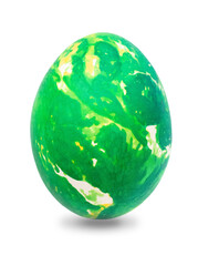 Colorful easter egg with abstract pattern. PNG