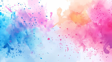 Fototapeta premium Artistic Watercolor Brushstrokes on Abstract Paint Background
