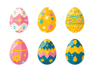 Assorted Easter Eggs With Unique Designs