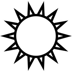 Sun Vector Icon