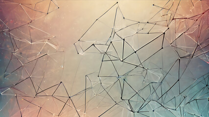 Abstract polygonal background with triangle texture.   AI generated image, ai