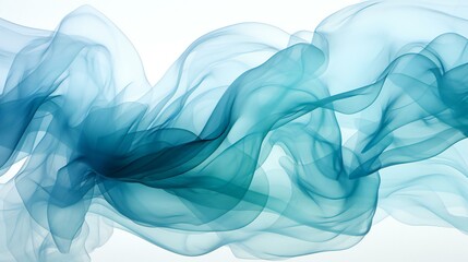 Elegant Wave: Modern Blue and White Flowing Design