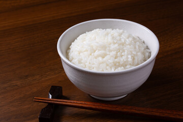 茶碗に盛られたご飯