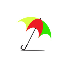 umbrella and green umbrella