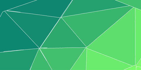 Green Abstract Low Poly with triangle shapes Design. Modern Green mosaic with textured overlap layer background. The background for the web site, the texture of triangulation.	
