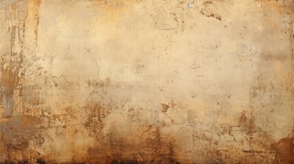 Fototapeta na wymiar Vintage paper backdrop featuring weathered scratches and stains for a rustic nostalgic feel, aged parchment texture image