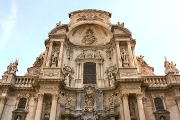 Fototapeta na wymiar Cathedral of Saint Mary in Murcia, Spain