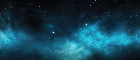 Fototapeta premium Abstract blue background with stars and universe