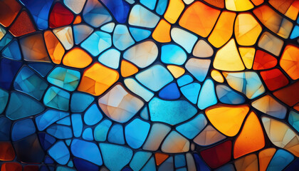 Abstract colorful glass mozaic background