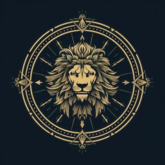 Animal Lion. Logo illustration of a Lion. Lion emblem, icon, logotype,decal, print.