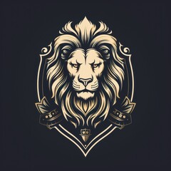 Animal Lion. Logo illustration of a Lion. Lion emblem, icon, logotype,decal, print.