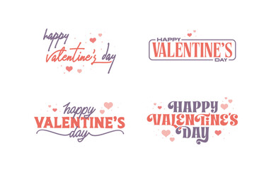 Happy Valentine's Day banner bundle.