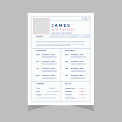 Resume design template minimalist cv. Business layout vector clean for job applications. In A4 size Yellow CV curriculum vitae and cover letter design template. Creative vector layout.