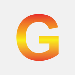 free vector gradient letter G logo