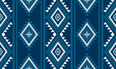 Ethnic southwest tribal navajo ornamental seamless pattern fabric colorful design for textile printing 