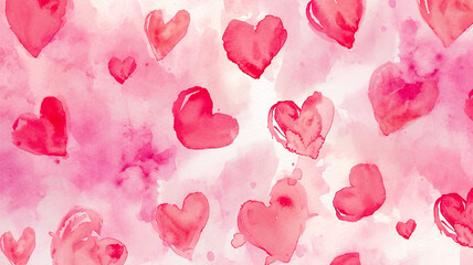 Valentines Card Watercolor Texture