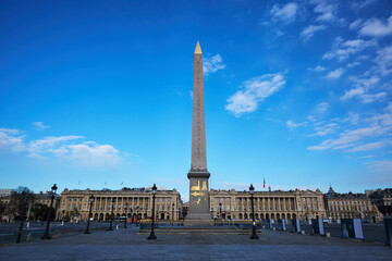 Place da la Concorde in Paris  Frankreich im Dezember 2023