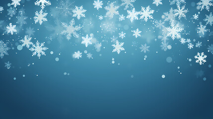 Festive snowflake background with beautiful design and space for text