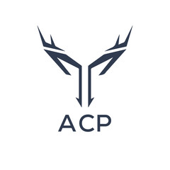 ACP Letter logo design template vector. ACP Business abstract connection vector logo. ACP icon circle logotype.
