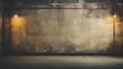 Grunge background of an interior industrial scene