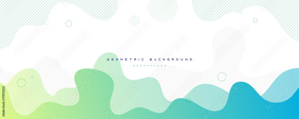 Canvas Prints abstract liquid background green gradient color banner design vector