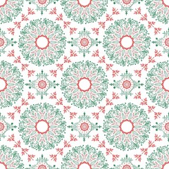 seamless abstract background with geometric elements. vintage seamless background with flowers. 