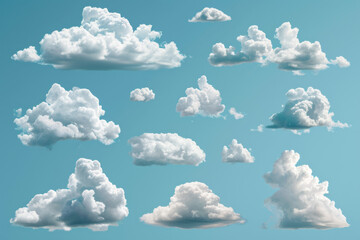 Clouds vector set. 