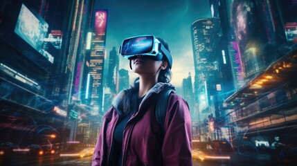 VR/AR development technology, game development using AI technology, VR/AR studio - obrazy, fototapety, plakaty