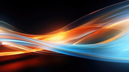 Fototapeta na wymiar A visually striking abstract background with vibrant blue and orange waves.