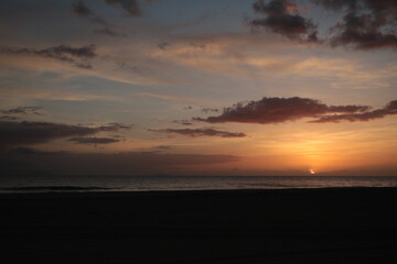 sunset over the ocean