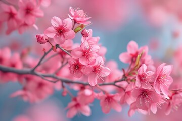 Vibrant Cherry Blossoms in Full Bloom