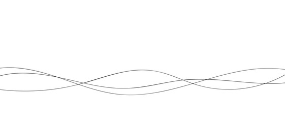 Thin line wavy abstract vector background.