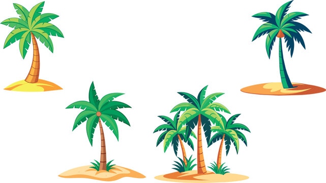 Tropical Palm Tree of the Middle East-