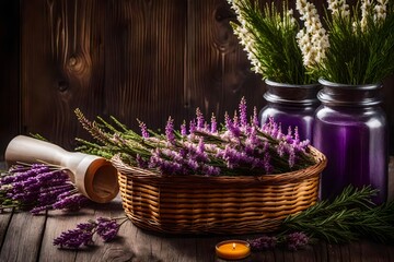 lavender flowers and oil