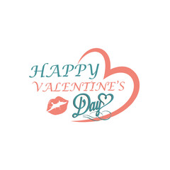 Happy valentine's day flyer design