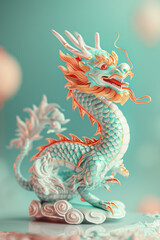 Fototapeta premium The Chinese dragon of the Year of the Dragon.