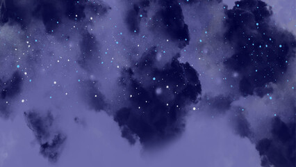 The background full of stars in the galaxy. Abstract colorful space galaxy cloud. Dark blue violet abstract background.