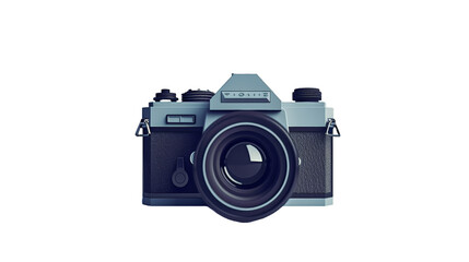 Fototapeta premium A minimalistic camera icon isolated on transparent background.