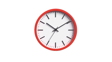 A minimalistic clock icon isolated on transparent background.