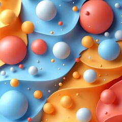 3D Illustration Web Modern Backdrop Colorful, 3d  illustration