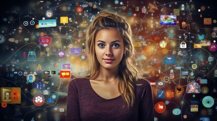 Dynamic marketing team brainstorming and creating engaging social media campaigns