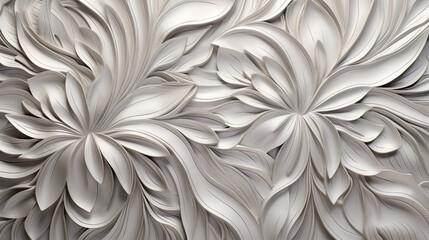 flowers inspired beautiful silver wallpaper, female elegant artwork