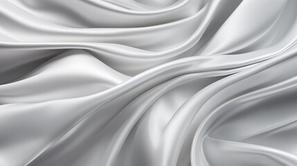Fototapeta premium elegant female designed waves on a silver wallpaper