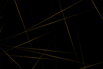 Abstract black with gold lines, triangles background modern design. Vector illustration EPS 10.