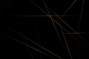 Abstract black with gold lines, triangles background modern design. Vector illustration EPS 10.