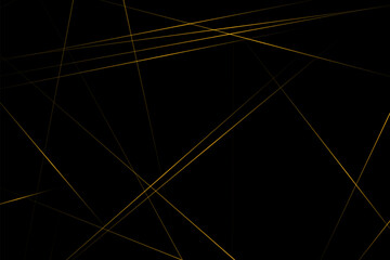 Abstract black with gold lines, triangles background modern design. Vector illustration EPS 10.