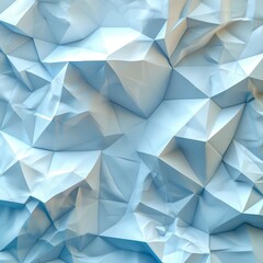 Abstract Blue White Gray Polygon Triangle, 3d  illustration