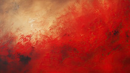 Abstract painting texture red background