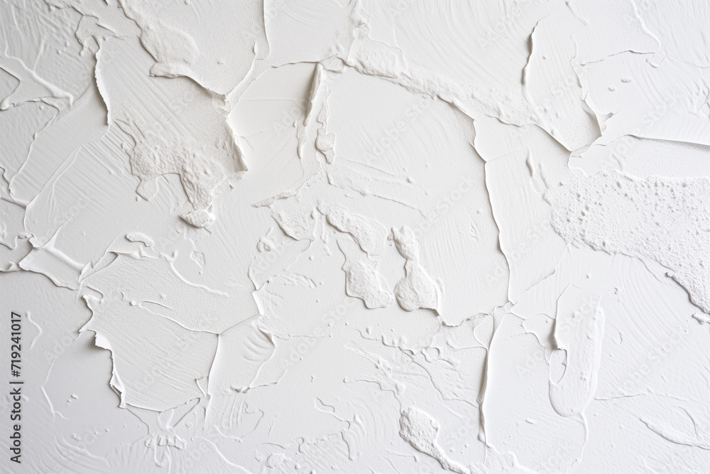 Poster white plaster wall texture. background image. created with generative ai technology