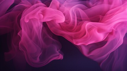 Obraz premium A haze of pink in a dark liquid that is abstract